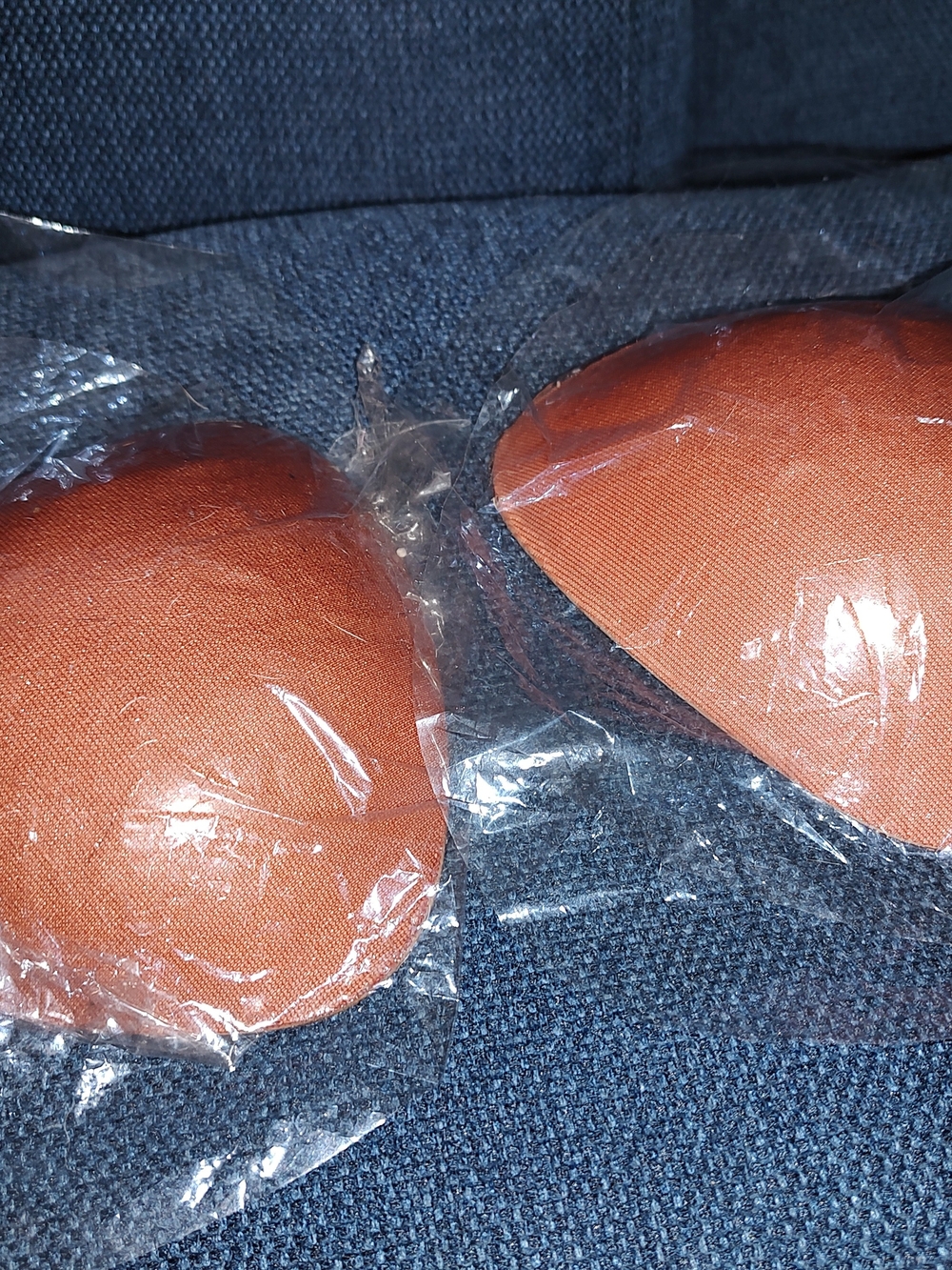Stick-On Bra Cups, Warm Rust Color